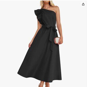 One Shoulder Ruffle Dress